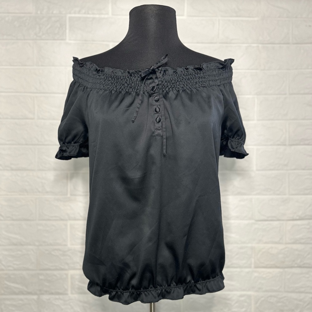 Black Off-Shoulder Top
